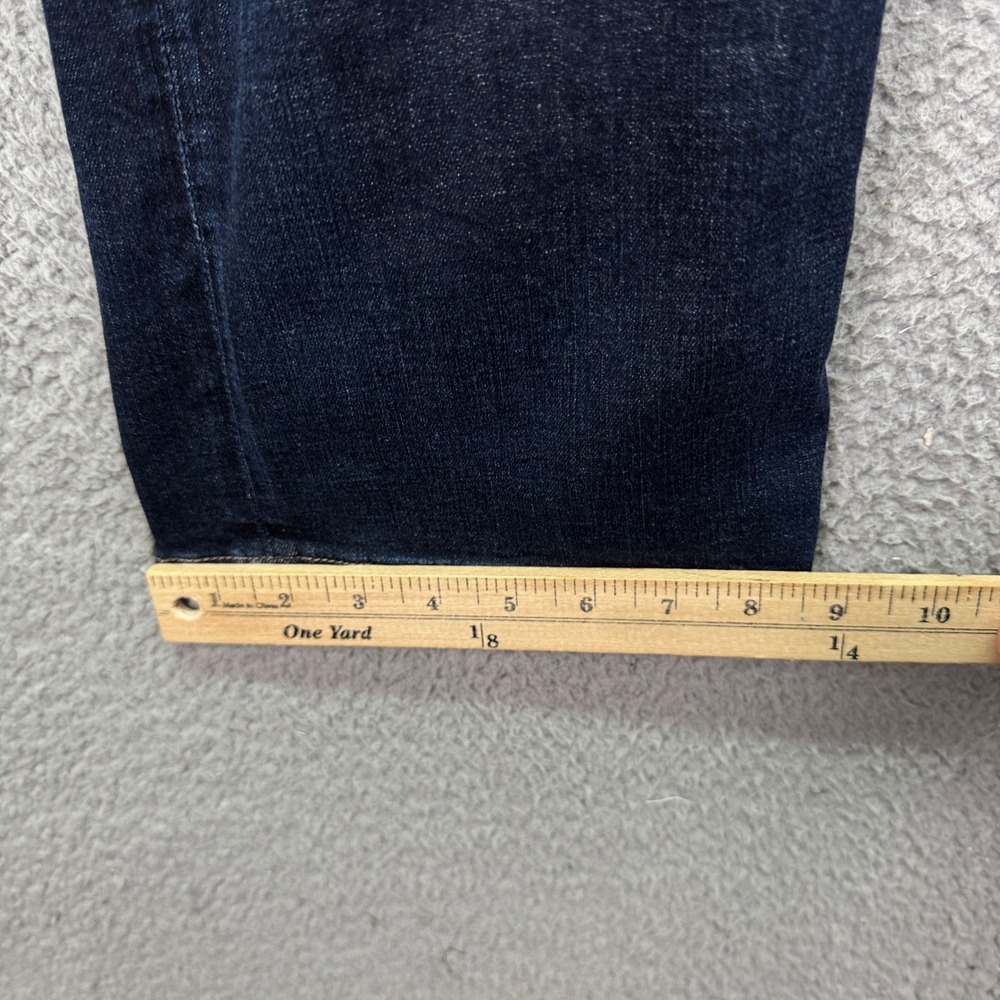 Silver Jeans Mens 36x34 Blue Allan Dark Wash Straight Leg Stretch Denim Preppy - Picture 11 of 13